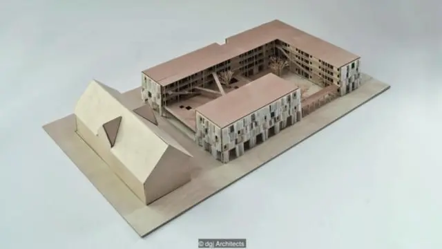 25 sinh viên hậu thuẫn cho dự án Collegium Academicum hy vọng sẽ làm giảm nhẹ nhu cầu cho thị trấn Heidelberg bằng cách cung cấp diện tích cho 226 ký túc xá trong 46 căn hộ ở chung.