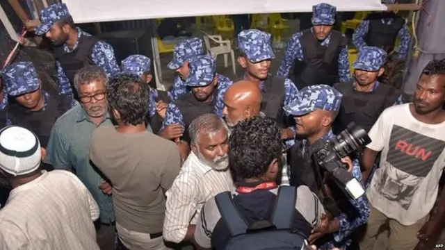 માલદીવમાં સૈનિકો