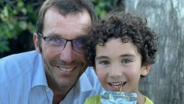 Alfredo Leone y su hijo