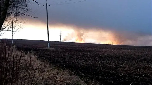 пожежа на військовому арсеналі на Харківщині