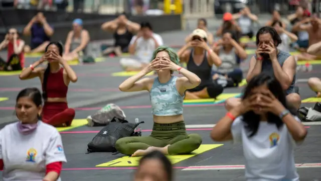 Clase de yoga