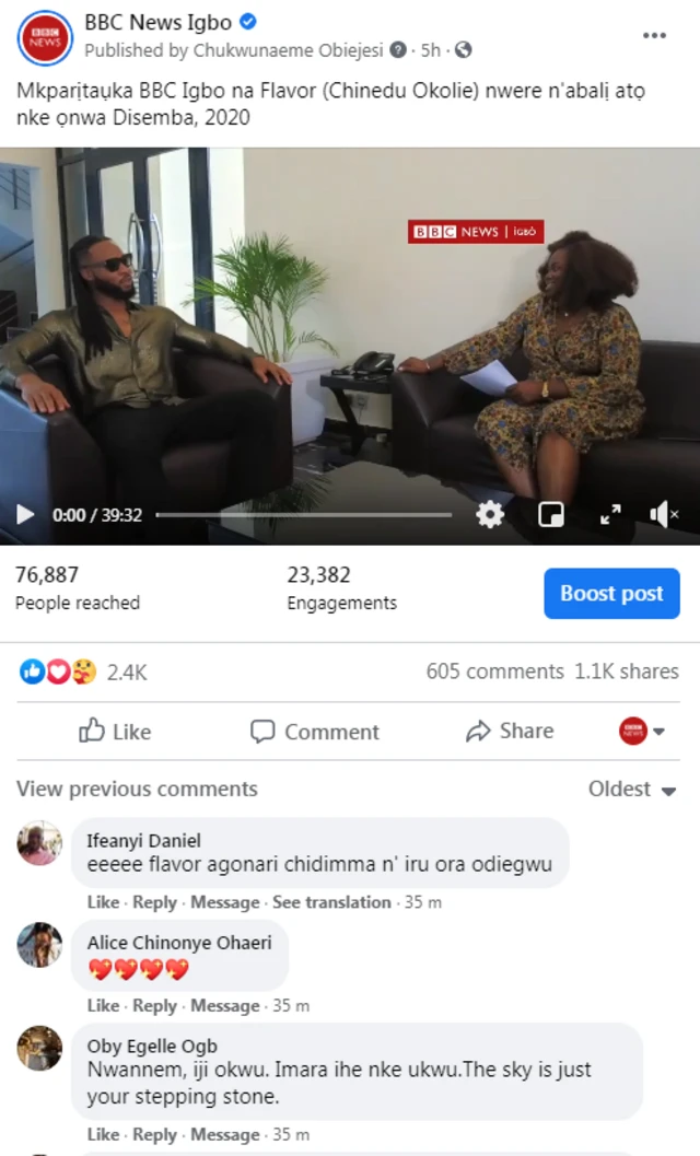 Mkparịtaụka BBC na Flavour