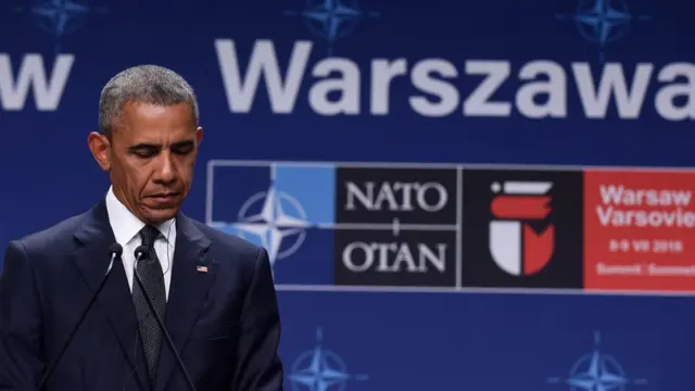 Barack Obama en Polonia.