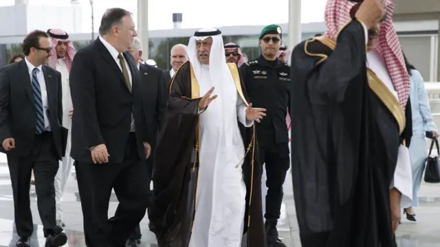 پومپئو در عربستان