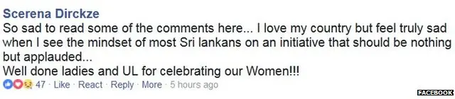 සමාජ මාධ්‍ය ජාලවල පළ වූ අදහස්