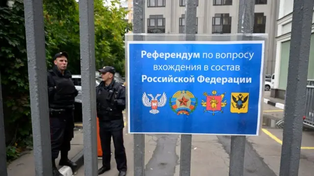 Участок для голосования в Донецке