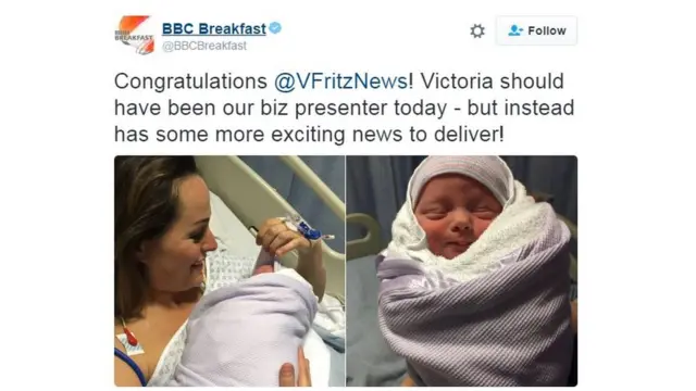 Tuíte do BBC Breakfast