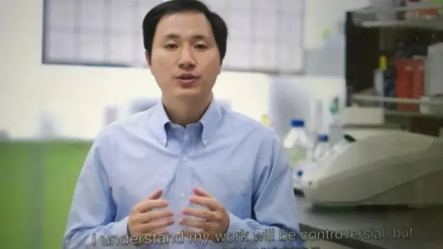 贺建奎表示,知道自己的研究会引起争议,但他愿意接受批评。