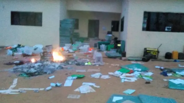 Awọn eroja ti wọn dana sun