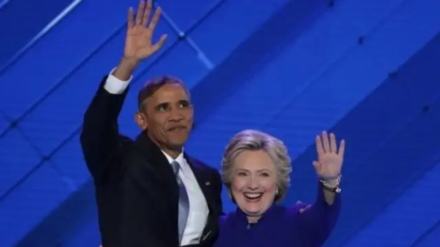 बराक ओबामा और हिलेरी क्लिंटन