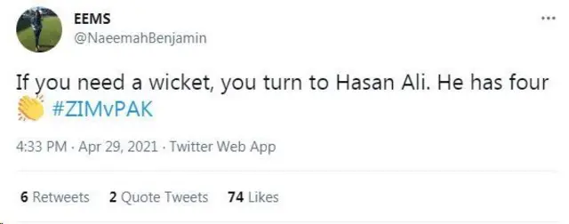 پاکستان، زمبابوے