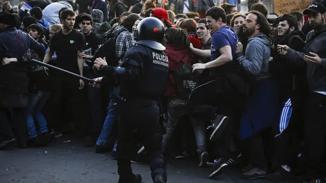 Protestas en Barcelona en 2012.