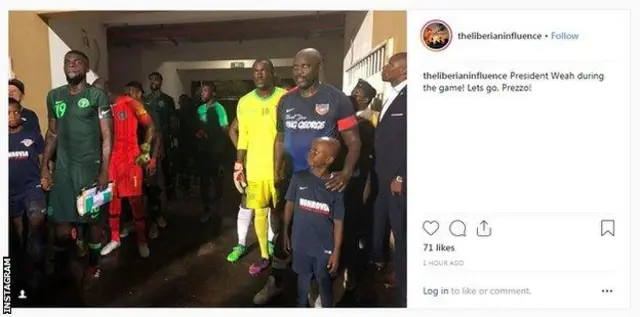 Umukino wa gicuti hagati ya Liberia na Nigeria