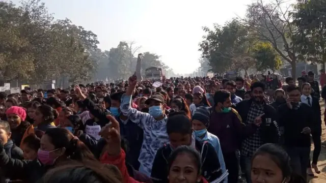 भागरथी भट्टलाई न्यायमाग्दै प्रदर्शन