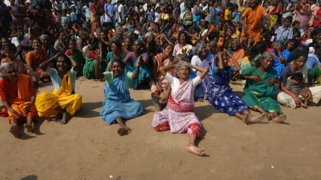 หมู่บ้านในเมืองนากาภัทตินัมที่ถูกคลื่นยักษ์ซัดถล่มเมื่อ 15 ปีก่อน