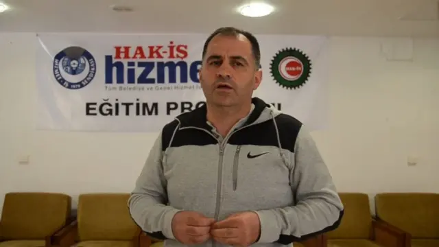 Kocaeli Derince Belediyesi'nde çalışan işçi Mustafa Polat
