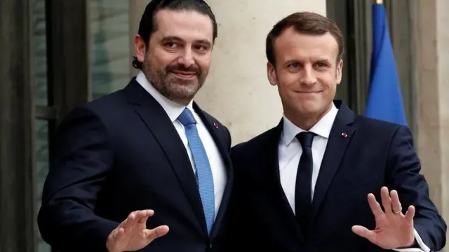 حریري د تېرې یکشنبې په ورځ، له سعودي عربستان نه په یوه شخصي الوتکه کې فرانسې ته ولاړ او هلته یې له فرانسوي ولسمشر ایمانویل ماکرون سره ولیدل.