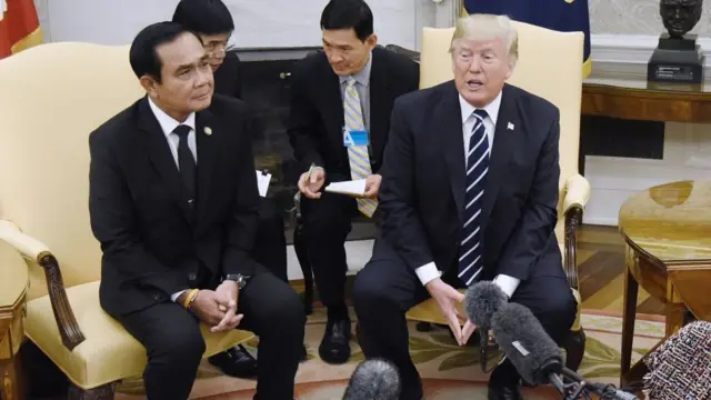 พลเอก ประยุทธ์ จันทร์โอชา และ นายโดนัลด์ ทรัมป์