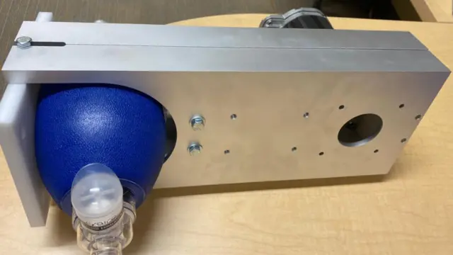 Prototipe ventilator berbiaya rendah.