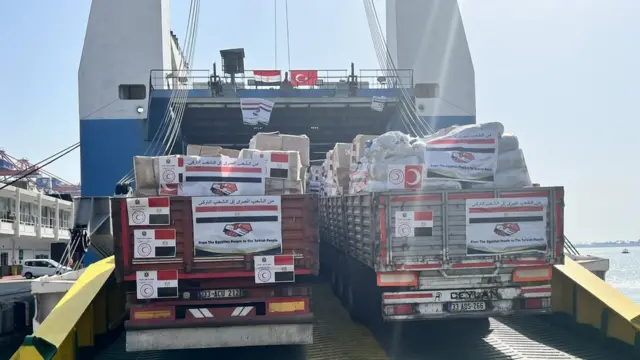 مساعدات من مصر لتركيا