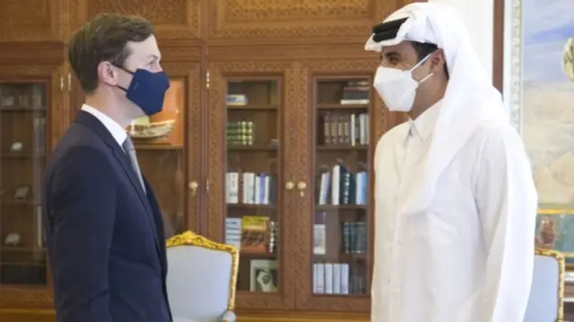 क़तर के अमीर और राष्ट्रपति ट्रंप के सलाहकर कुश्नर