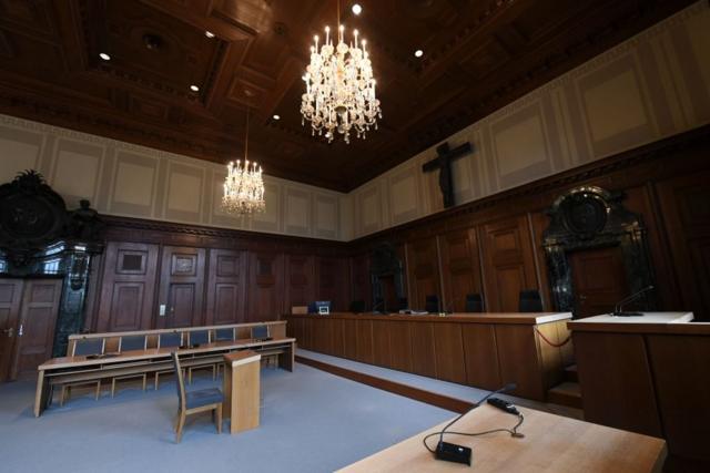 El tribunal en Nuremberg como se ve en la actualidad