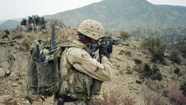 US troops in Afghanistan in 2003