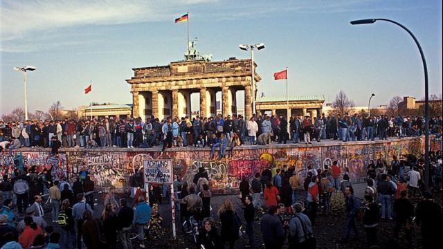 La caída del Muro de Berlín, en 1989
