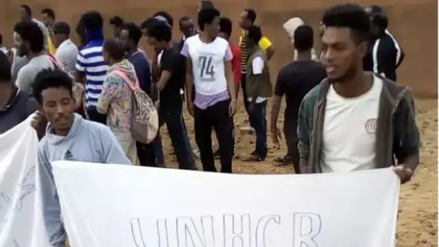 ሰለማዊ ሰልፊ ዘካይዱ ዝነበሩ ስደተኛታት