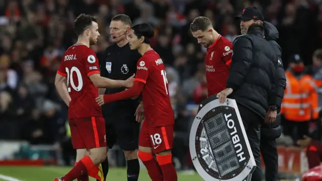 من مباراة ليفربول وأرسنال في الدوري الإنجليزي الممتاز