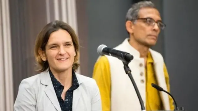 અભિજિત બેનરજી અને તેમના પત્ની