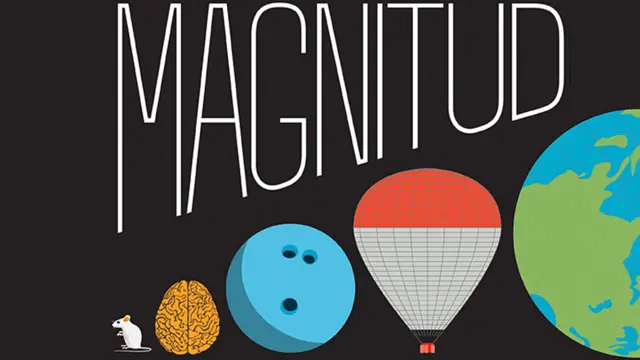 Detalle de la portada del libro Magnitud: la escala del Universo