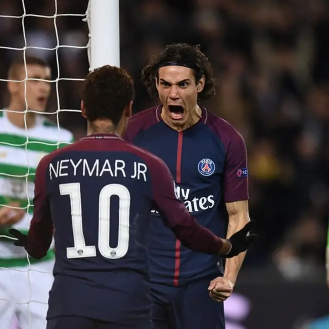 Edinson Cavani y Neymar