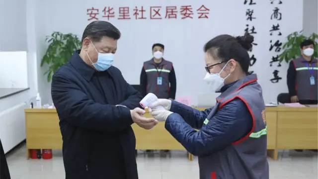 Em rara aparição durante o surto, presidente chinês Xi Jinping visita unidadeflamengo pix betsaúdeflamengo pix betPequim