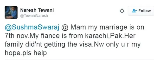 नरेश तेवाणी का ट्वीट