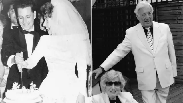 Мајкл Фридленд и супруга Сара на венчању и 50 година касније