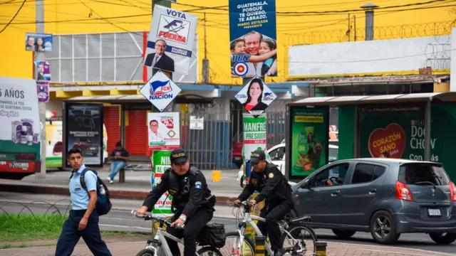 Propaganda electoral en las calles.