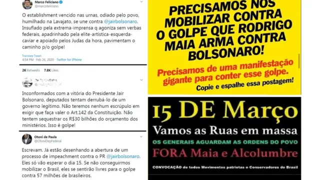 Suposto "golpe parlamentar"entrar na bet 365curso virou principal argumento ventilado por parlamentares e apoiadores dos protestos para arrebanhar adeptos e justificar pedidos como osentrar na bet 365"intervenção militar"