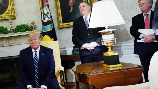 Trump na Pompeo na Bolton