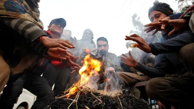 भारत में ज़बरदस्त ठंड