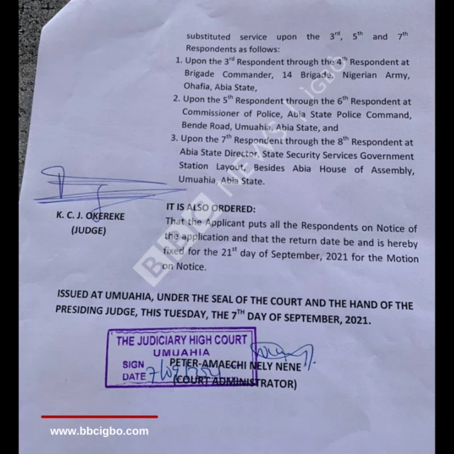 Akwụkwọ ikpe Nnamdi Kanu