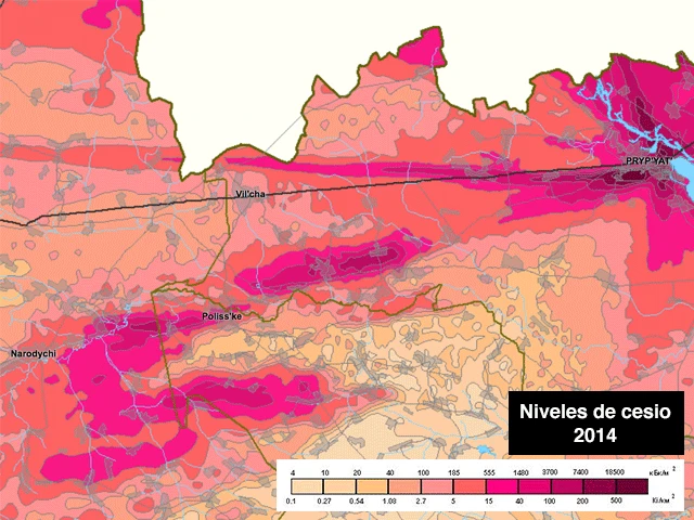 Niveles de cesio 2014