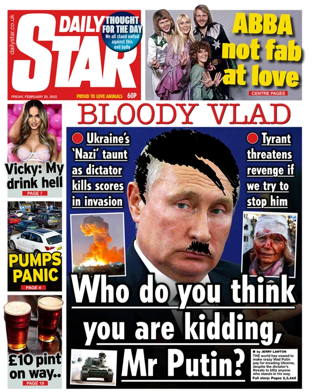 Daily Star front page