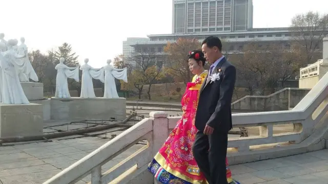 ఉత్తర కొరియాలో ఓ జంట