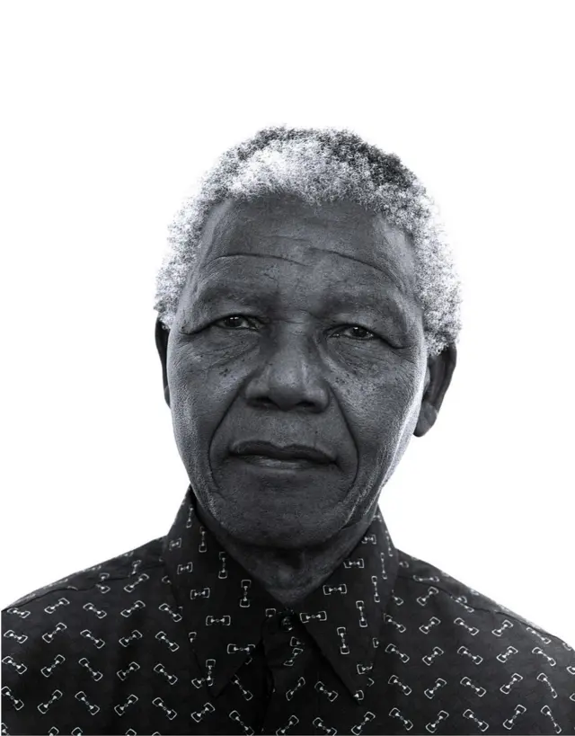 Jillian Edelstein foto of Nelson Mandela wey im take for 1997 for Presidential house