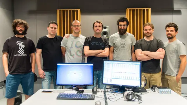 Garriga y su equipo.