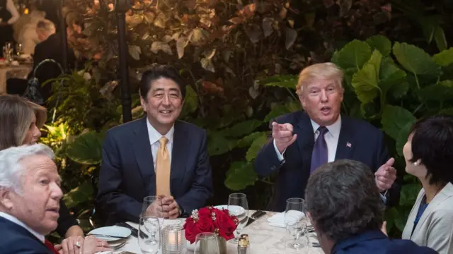 Trump y Abe