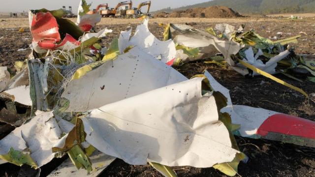 Debris from Ethiopian Airlines flight 302