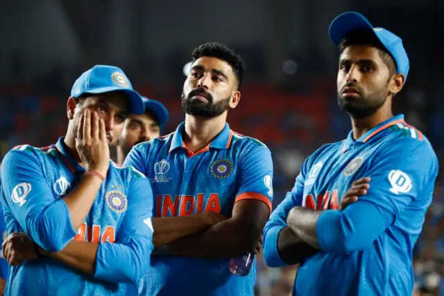 विश्व कप का फाइनल हारने के बाद भारतीय खिलाड़ी