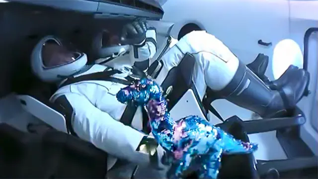 блестящий сине-лиловый динозаврик